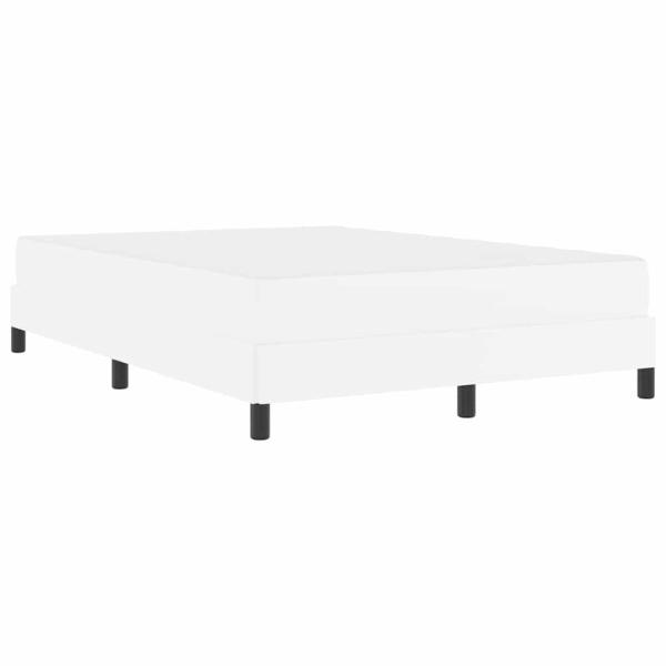 Bett Sonstiges Reinweiß 140 x 190 cm Kunstleder
