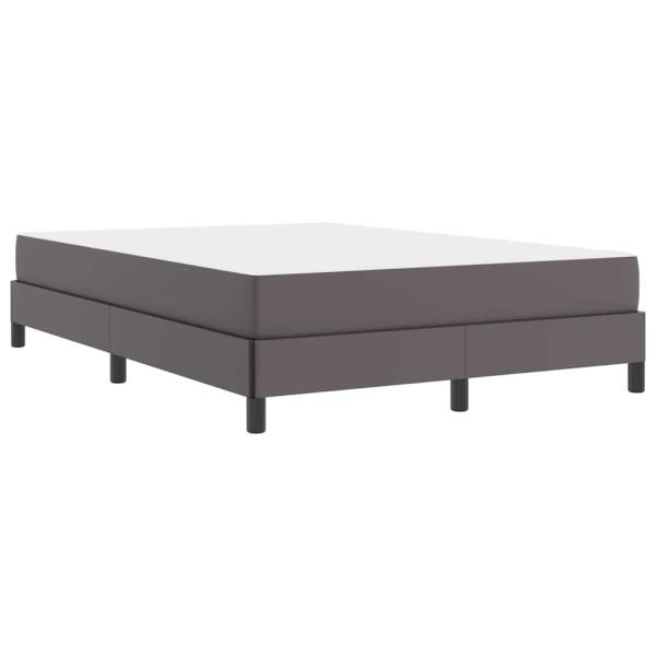 Bett Sonstiges Grau 140 x 190 cm Kunstleder