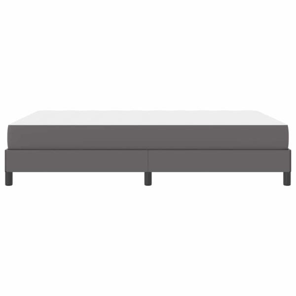 Bett Sonstiges Grau 140 x 190 cm Kunstleder