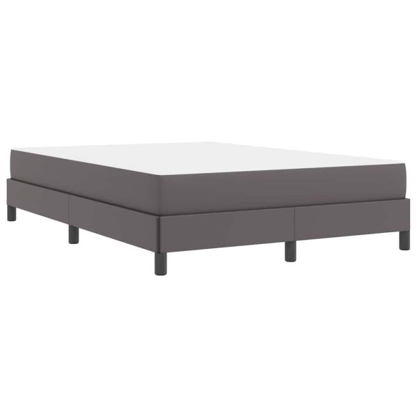 Bett Sonstiges Grau 140 x 190 cm Kunstleder
