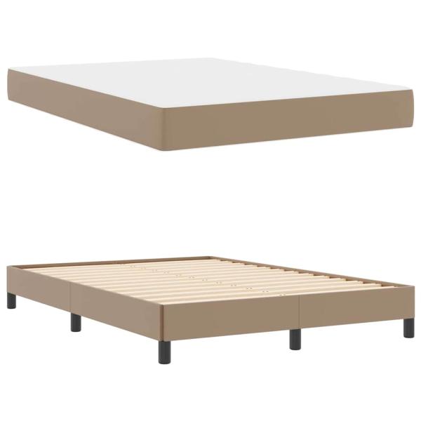 Bett Sonstiges Cappuccino 140 x 200 cm Kunstleder