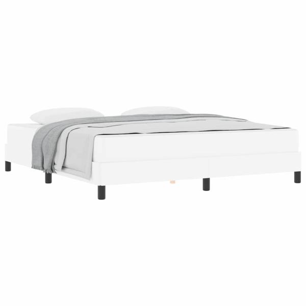 Bett Sonstiges Reinweiß 180 x 200 cm Kunstleder