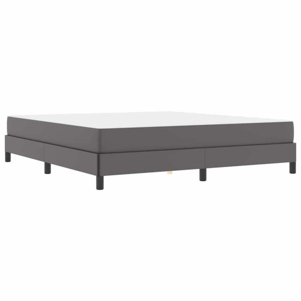Bett Sonstiges Grau 180 x 200 cm Kunstleder