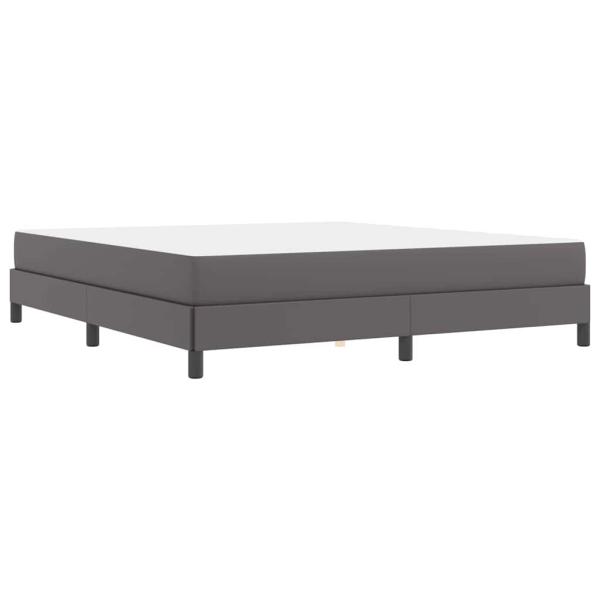 Bett Sonstiges Grau 180 x 200 cm Kunstleder