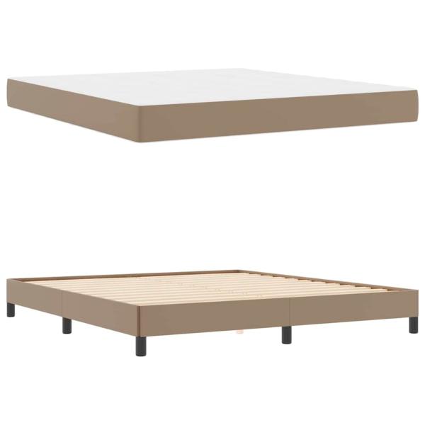 Bett Sonstiges Cappuccino 180 x 200 cm Kunstleder