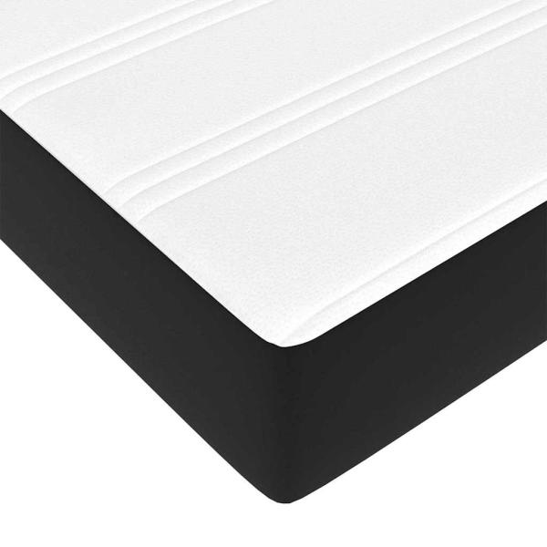 Bett Sonstiges Schwarz 200 x 200 cm Kunstleder