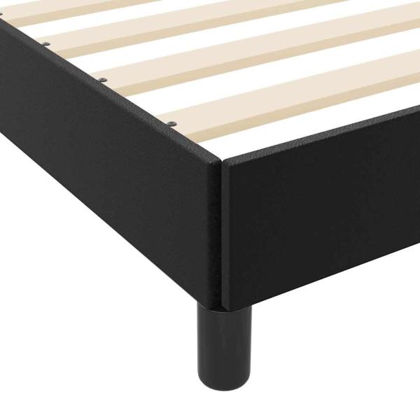 Bett Sonstiges Schwarz 200 x 200 cm Kunstleder