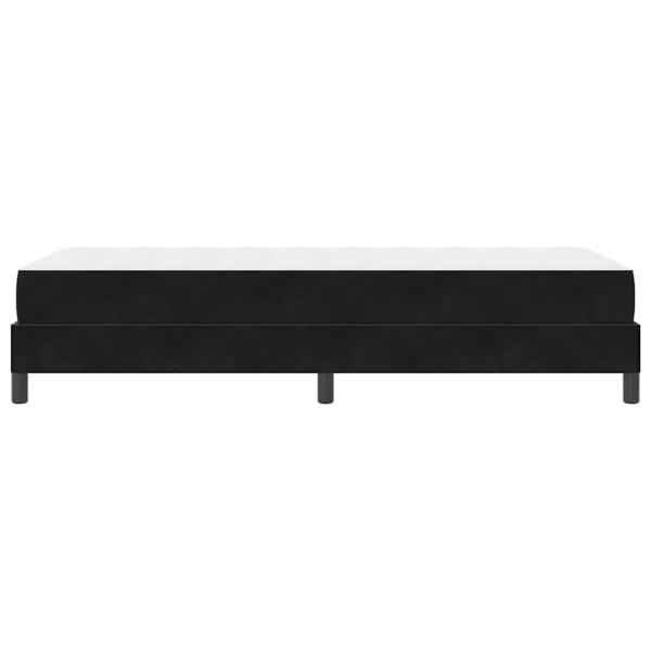 Boxspringbett mit Matratze Schwarz 90 x 190 cm Samt