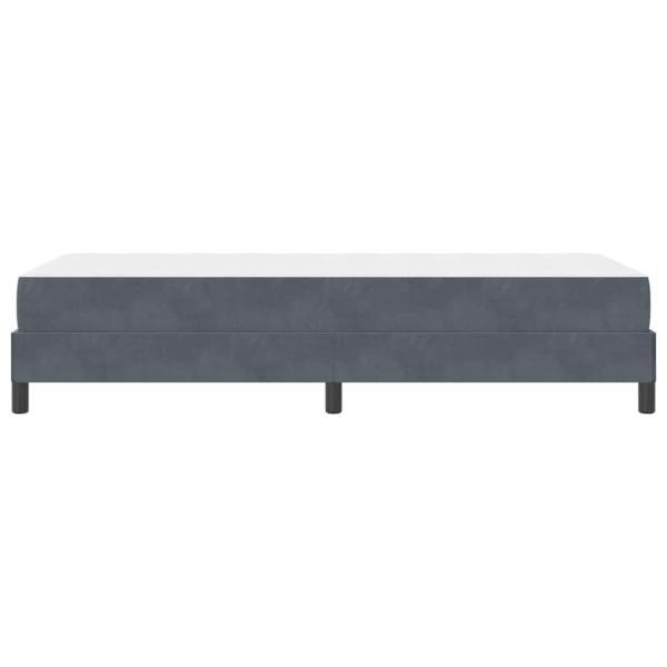 Boxspringbett mit Matratze Dunkelgrau 90 x 200 cm Samt