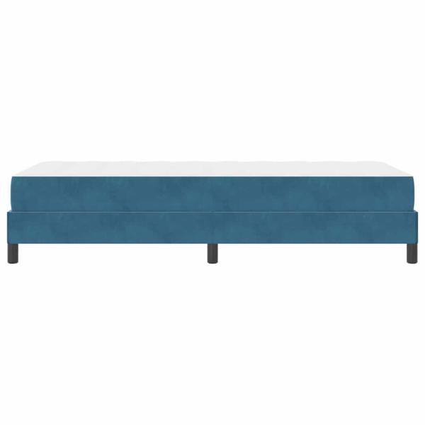 Boxspringbett mit Matratze Dunkelblau 90 x 200 cm Samt