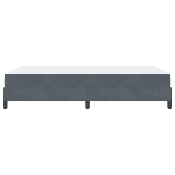 Boxspringbett mit Matratze Dunkelgrau 120 x 190 cm Samt