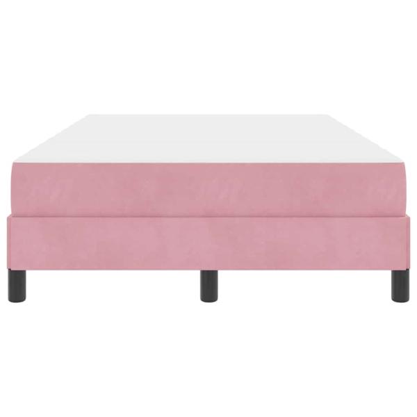 Boxspringbett mit Matratze Rosa 120 x 190 cm Samt