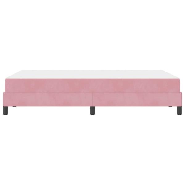 Boxspringbett mit Matratze Rosa 120 x 190 cm Samt