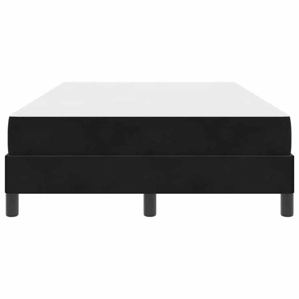 Boxspringbett mit Matratze Schwarz 120 x 200 cm Samt