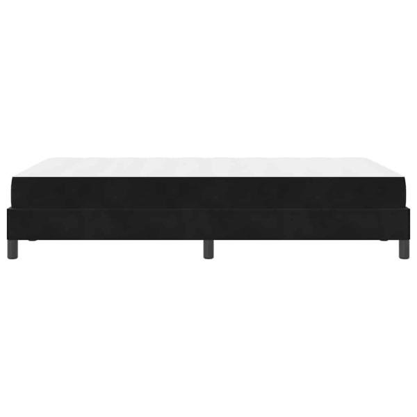 Boxspringbett mit Matratze Schwarz 120 x 200 cm Samt