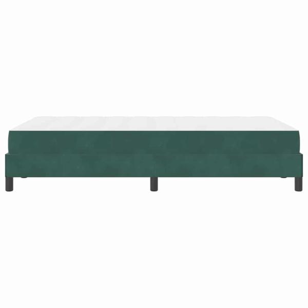 Boxspringbett mit Matratze Dunkelgrün 120 x 200 cm Samt