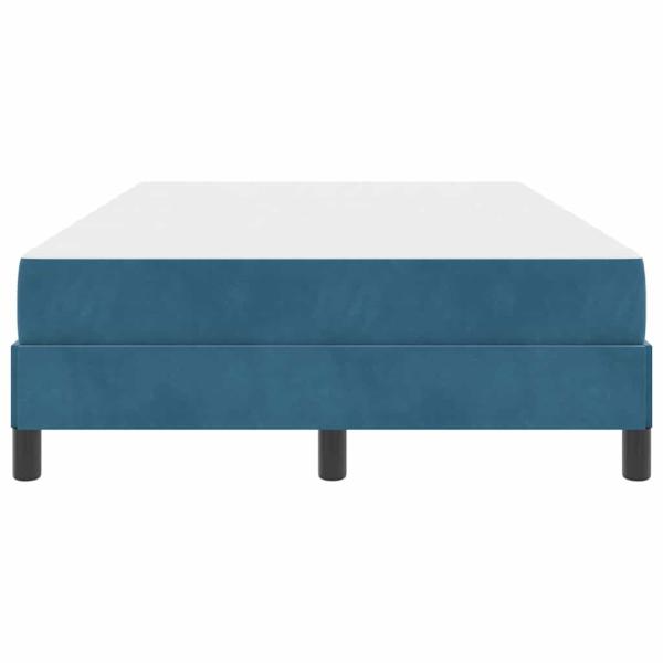 Boxspringbett mit Matratze Dunkelblau 120 x 200 cm Samt