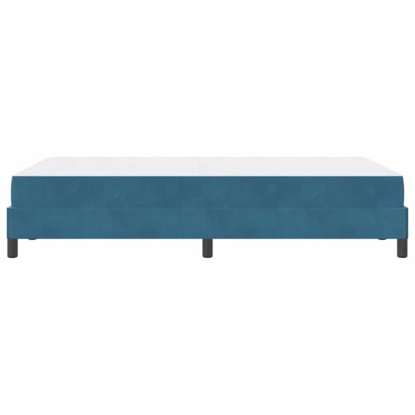 Boxspringbett mit Matratze Dunkelblau 120 x 200 cm Samt
