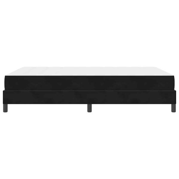 Boxspringbett mit Matratze Schwarz 140 x 190 cm Samt