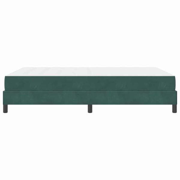 Boxspringbett mit Matratze Dunkelgrün 160 x 200 cm Samt