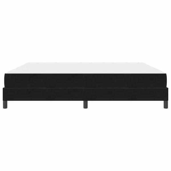 Boxspringbett mit Matratze Schwarz 200 x 200 cm Samt