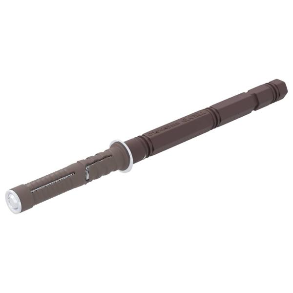 Schwebende Regalhalterungen 12 pcs Braun Ø14 x 210 mm Stahl