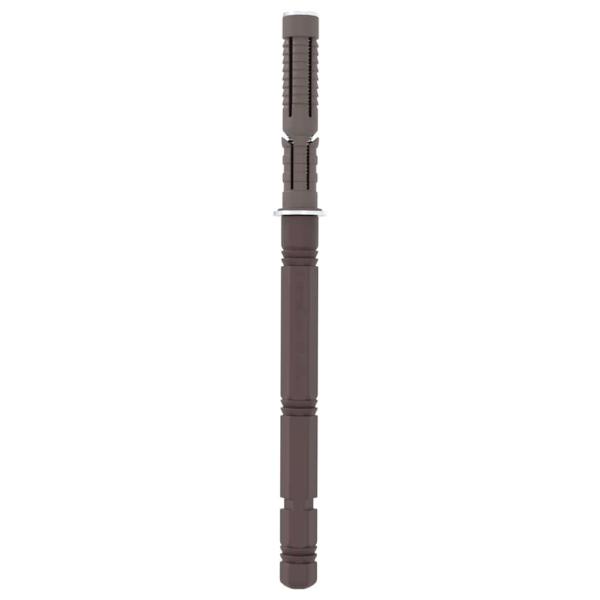 Schwebende Regalhalterungen 12 pcs Braun Ø14 x 210 mm Stahl