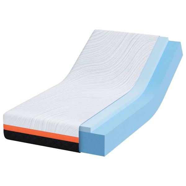 Matratzen Weiß, Grau 80 x 160 cm 100% Polyester Jacquardstoff