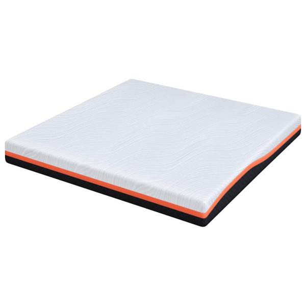 ARDEBO.de - Matratzen Weiß, Grau 200 x 200 cm 100% Polyester Jacquardstoff