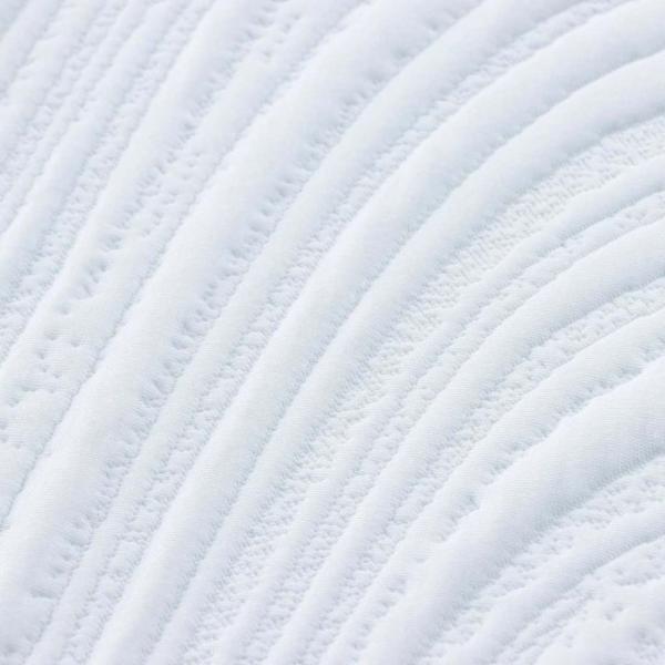 Matratzen Weiß, Grau 200 x 200 cm 100% Polyester Jacquardstoff