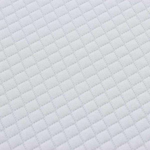 Matratze Weiß und Grau 90 x 200 cm Jacquard-Stoff
