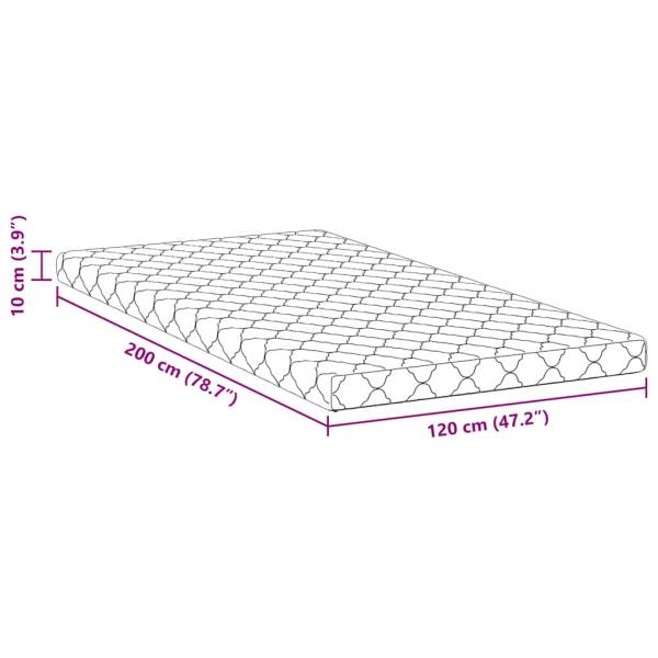 Matratzen Weiß 200 x 120 cm 100% Polyester-Gewebe