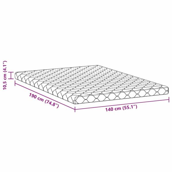 Matratzen Weiß 190 x 140 cm 100% Polyester-Gewebe