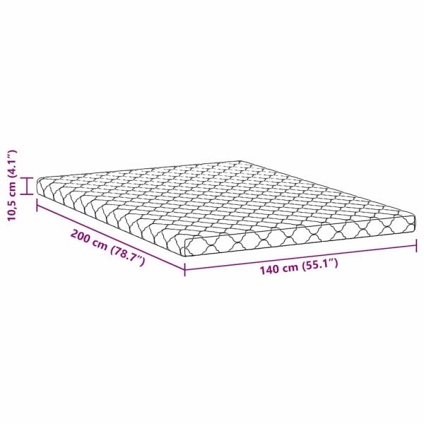 Matratzen Weiß 200 x 140 cm 100% Polyester-Gewebe