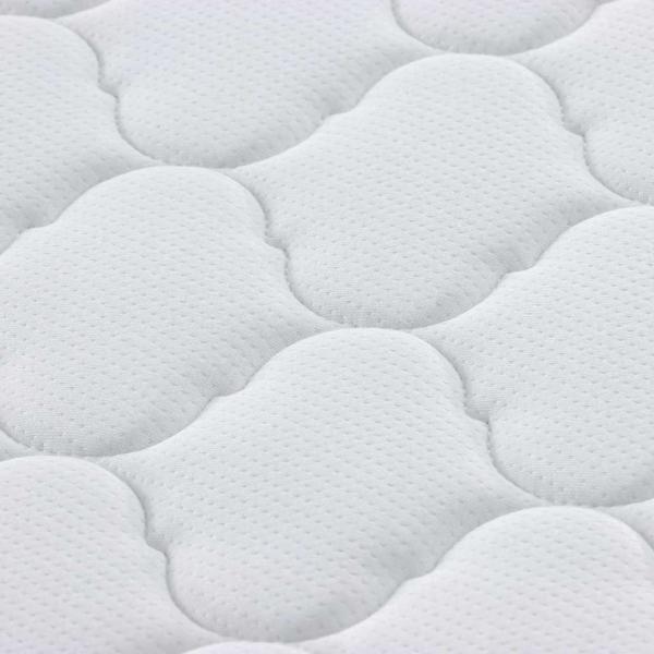 Matratze Weiß 200 x 200 cm Jacquard-Stoff
