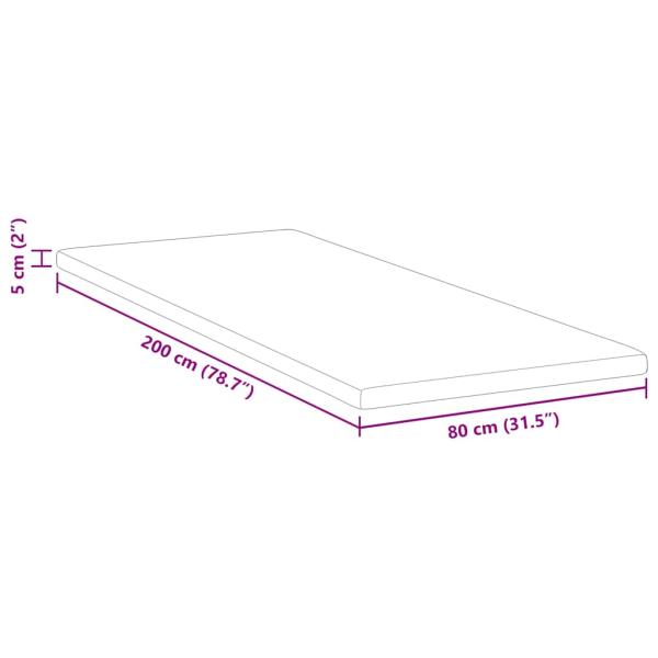 Kokosnuss Topper Weiß 80 x 200 cm Jacquard-Stoff