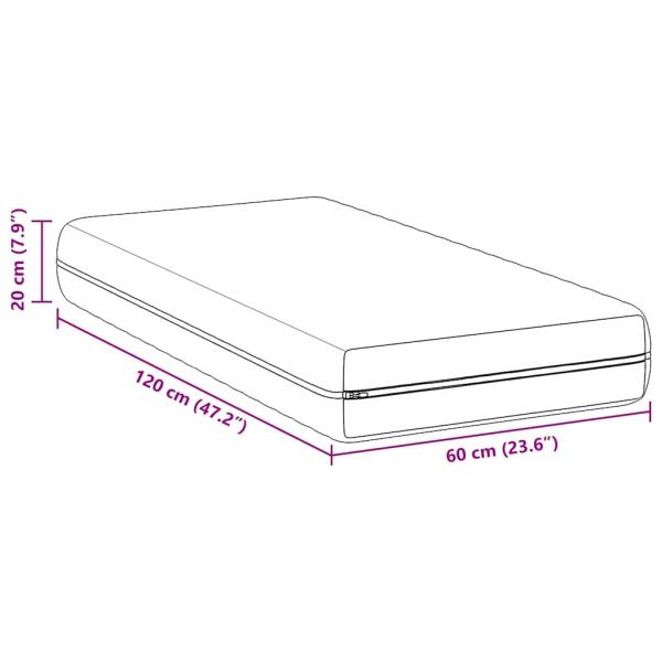 Matratzen Weiß 60 x 120 cm 100% Polyester-Gewebe