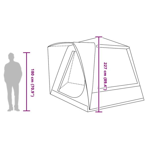 Zelt Grau und Orange Groß Polyester