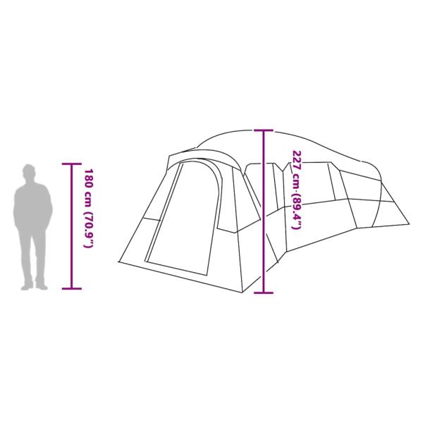 Zelt Grau und Orange Groß Polyester