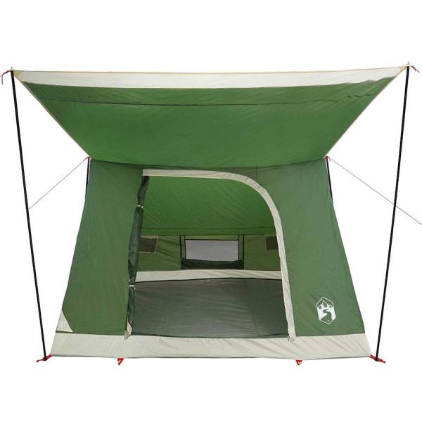 ARDEBO.de - Campingzelt mit Dach mit Speicher Grün 223 x 163 x 130 cm Taft