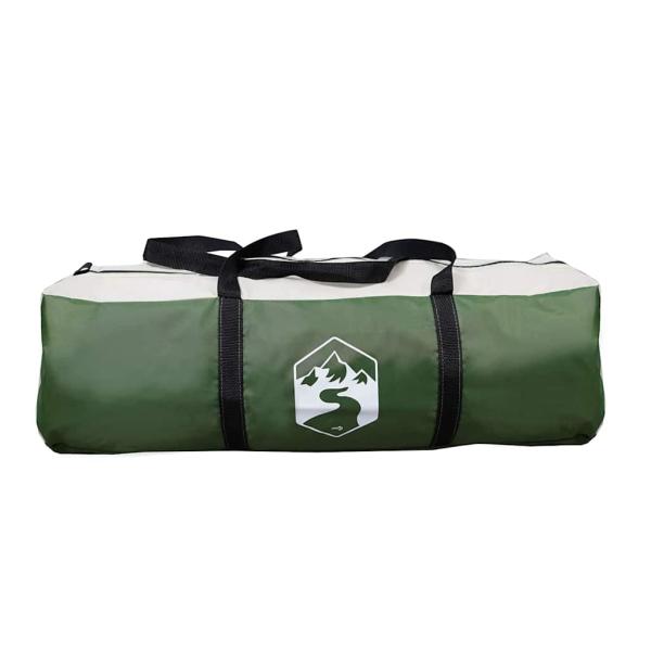 Campingzelt mit Dach mit Speicher Grün 223 x 163 x 130 cm Taft