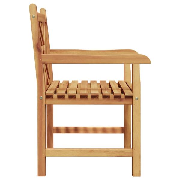 Gartenstuhl 2 pcs Braun 58 x 60 x 90 cm Massives Teakholz