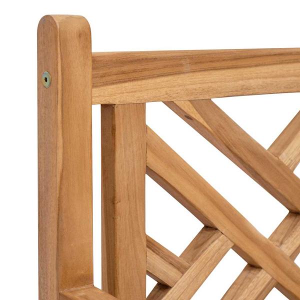Gartenstuhl 2 pcs Braun 58 x 60 x 90 cm Massives Teakholz