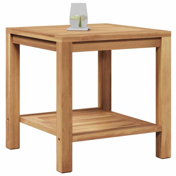 Couchtisch Braun 45 x 45 x 45 cm Massives Teakholz