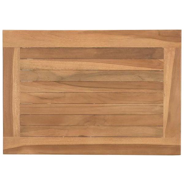 Couchtisch mit Speicher Braun 50 x 35 x 45 cm Massivholz Teak