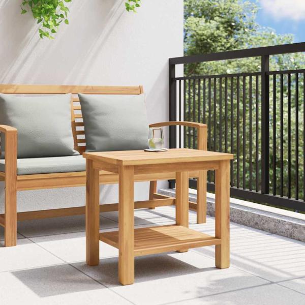 Couchtisch Braun 50 x 35 x 45 cm Massives Teakholz
