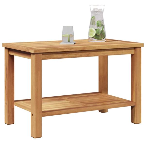 Couchtisch Braun 70 x 40 x 45 cm Massives Teakholz