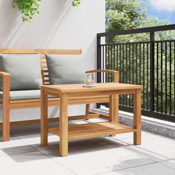 Couchtisch Braun 70 x 40 x 45 cm Massives Teakholz
