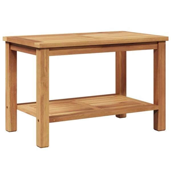 Couchtisch Braun 70 x 40 x 45 cm Massives Teakholz