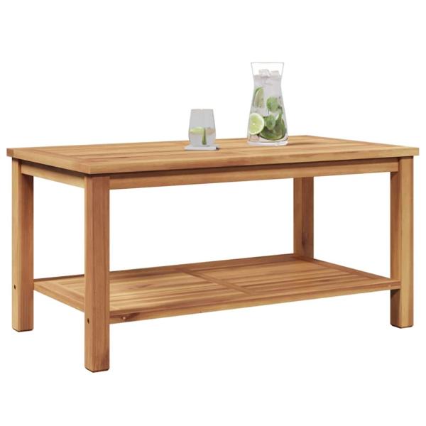 Couchtisch Braun 90 x 50 x 45 cm Massives Teakholz